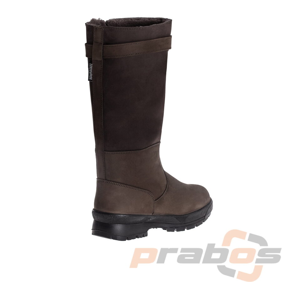 Wodoodporne buty myśliwskie Prabos Lovec, dzięki czemu zapewniają ochronę przed wilgocią i wodą.