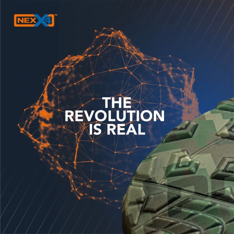 Podeszwa NexX4™ - idealny wybór dla butów taktycznych i wojskowych, zapewniająca bezpieczeństwo i pewność siebie.